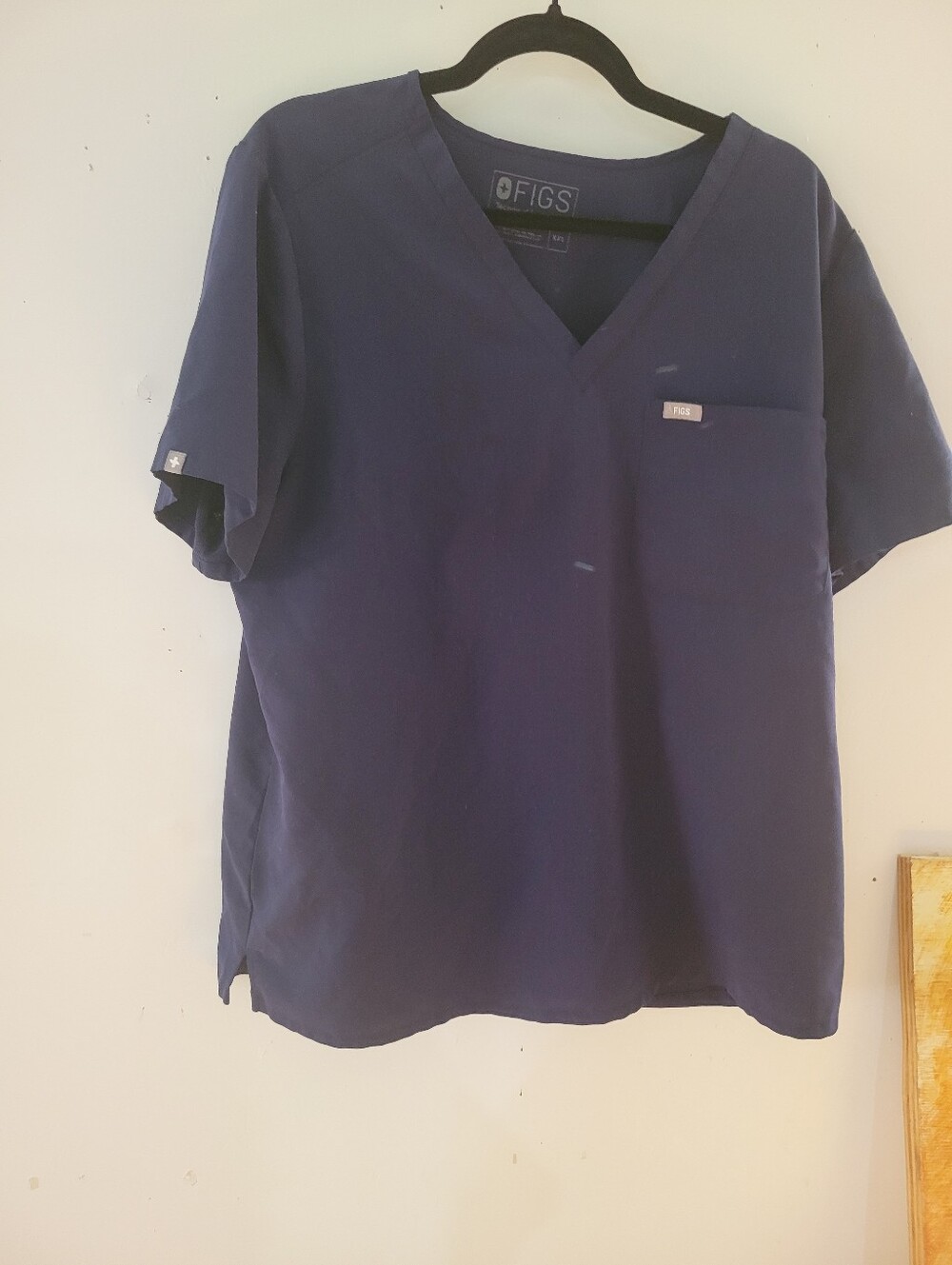 Figs XXL  Navy Short Sleeve Scrub Top